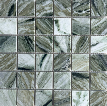 StarMosaic JMST2501 Мозаика Green Marble 48х48 305x305x7 StarMosaic