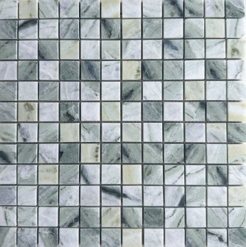 StarMosaic JMST2502 Мозаика Green Marble 23х23 305x305x7 StarMosaic