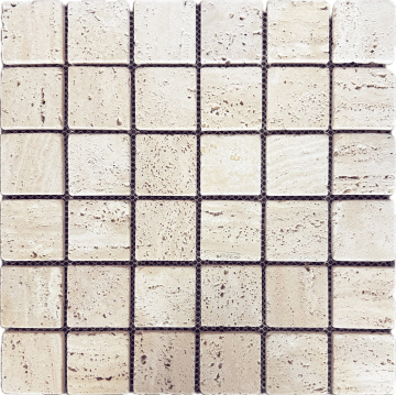 StarMosaic JMST2503 Мозаика Travertine Light 48х48 305x305x7 StarMosaic