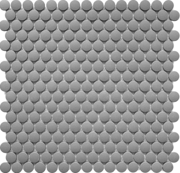 StarMosaic JNK82021 Мозаика Penny Round Dark Grey Antid 315х309х6 StarMosaic