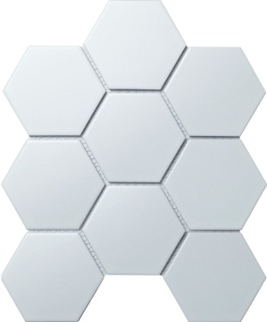 StarMosaic Мозаика Hexagon big White Matt (SBH1005) 25.6х29.5 StarMosaic