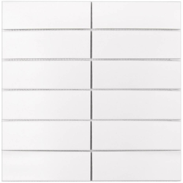 StarMosaic V-VW56000 Мозаика White Matt 4.7x14.7 30х30x6 StarMosaic