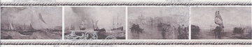 STG/C209/15010 Плитка Ньюпорт Корабли фиолетовый 40*7.2 Kerama Marazzi
