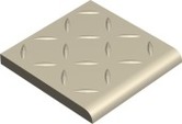 Ступени 1001B0RBAU BR10 REL WHITE BAU 10x10 Winckelmans