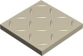 Ступени 100CA0R10BAU cx.10 RELIEF R10 WHITE BAU 10x10 Winckelmans