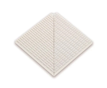 Ступени 21200 IK Petit Carre Внутренний угол плитки с буртиком 12x12 Serapool