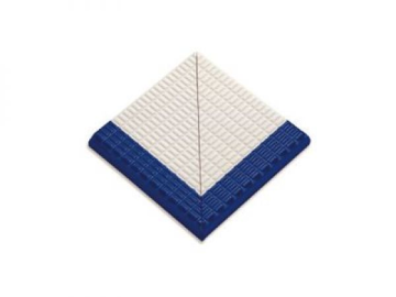 Ступени 21217 DK Наружный угол плитки с буртиком Cobalt-Unglazed 12,5х12,5 Serapool