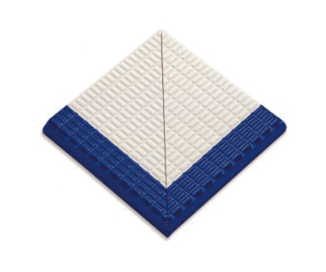 Ступени 21217 DK Petit Carre Наружный угол плитки с буртиком Cobalt-Unglazed 12x12 Serapool