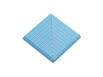 Ступени 21221 DK Наружный угол плитки с буртиком Light Blue 12,5х12,5 Serapool
