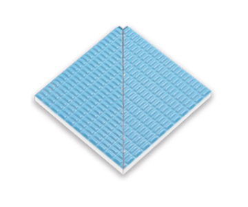 Ступени 21221 IK Petit Carre Внутренний угол плитки с буртиком Light Blue 12x12 Serapool