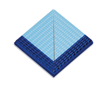 Ступени 21271 DK Petit Carre Наружный угол плитки с буртиком Cobalt-Light Blue 12x12 Serapool