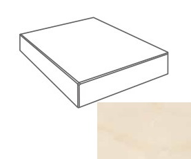 Ступени 240574 MARBLE ANGOLARE BEIGE LAP 32,5x32,5 Versace (Gardenia Orchidea)