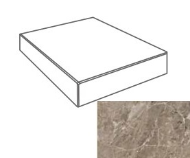 Ступени 240576 MARBLE ANGOLARE GRIGIO LAP 32,5x32,5 Versace (Gardenia Orchidea)