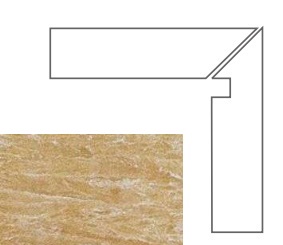 Ступени 240632 MARBLE BATTISCALA ORO DX LAP 8x117.2 Versace (Gardenia Orchidea)