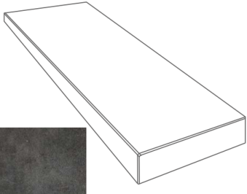 Ступени 261243 GREEK GRADONE ANGOLARE DX ANTRACITE 4x32x80 Versace (Gardenia Orchidea)