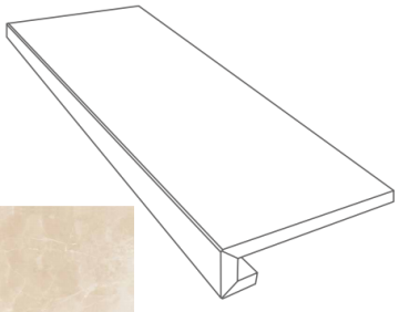 Ступени 262641 GRADONE CREMA MARFIL 4x32x78 Versace (Gardenia Orchidea)
