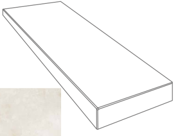 Ступени 262650 GRADONE ANGOLARE DX ONICE BIANCO 4x32x78 Versace (Gardenia Orchidea)