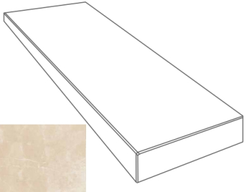 Ступени 262661 GRADONE ANGOLARE SX CREMA MARFIL 4x32x78 Versace (Gardenia Orchidea)