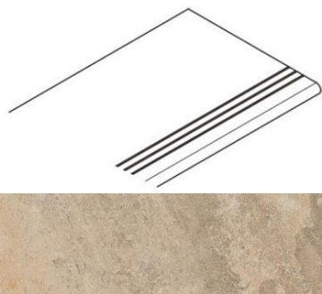 Ступени 620040000086 Landstone Gold Gradino Lineare Angolo Sx 30x60 Atlas Concorde Russia