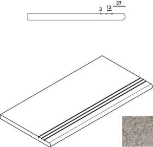 Ступени 620040000156 Grey Gradino Round Grip Dx 30x60 Italon