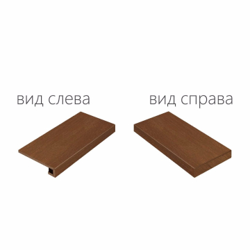 Ступени 620070000687 Surface Corten Scalino Angolare Destro 33x120 Italon