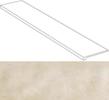 Ступени 620070000767 Supernova Stone Ivory Scalino laterale sx 33x120 Atlas Concorde Russia