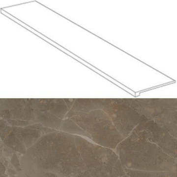 Ступени 620070000770 Supernova Stone Grey Scalino laterale sx 33x120 Atlas Concorde Russia