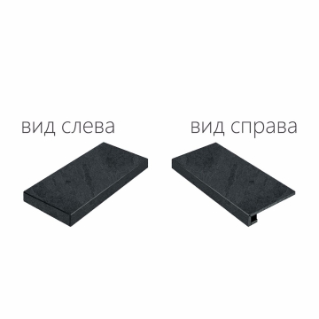 Ступени 620070000813 Materia TITANIO Scalino Angolare Sinistro 120 33x120 Italon