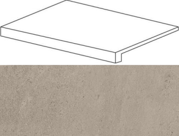 Ступени 620070001111 Silver Grey Scalino Frontale Lap 33x60 Atlas Concorde Russia