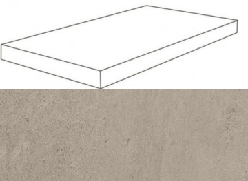 Ступени 620070001121 Silver Grey Scalino Angolare DX Lap 33x60 Atlas Concorde Russia