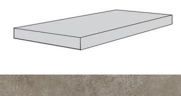 Ступени 620070001319 Drift Light Grey Scal.60 Ang.Dx/Дрифт Лайт Грей Ступ.60 Угл.Пр 33x60 Atlas Concorde Russia