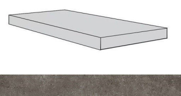 Ступени 620070001324 Drift Grey Scal.60 Ang.Sx/Дрифт Грей Ступ.60 Угл.Лев 33x60 Atlas Concorde Russia