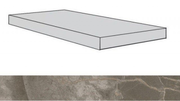 Ступени 620070001793 Allure Grey Beauty Scalino Angolare Dx Lap/Аллюр Грей Бьюти Шлиф 33X80 Atlas Concorde Russia