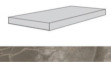 Ступени 620070001797 Allure Grey Beauty Scalino Angolare Sx Lap/Аллюр Грей Бьюти Шлиф 33X80 Atlas Concorde Russia