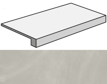 Ступени 620070002311 Continuum Silver Scalino Frontale 33x60 Italon