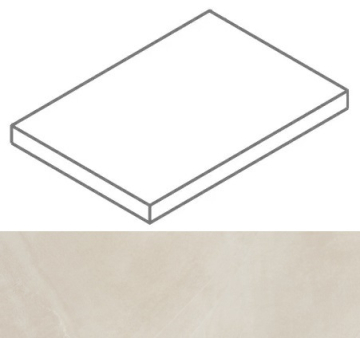 Ступени 620070002320 Continuum Pure Scalino Angolare SX 33x60 Italon