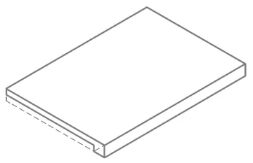 Ступени 620070003063 Forum Slim Silver Scalino Frontale 33x80 Italon