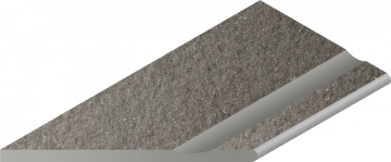 Ступени 620090001040 Fume Bordo Svasato Round Sx левый 30x60 Italon