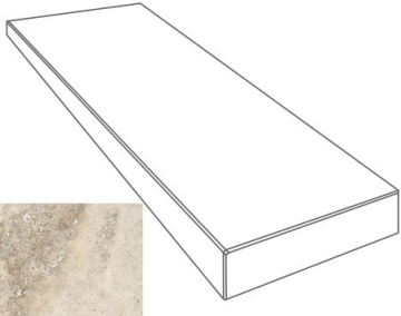 Ступени 76100 GRADONE ANGOLARE SX CREMA 4x32x80 Gardenia Orchidea (Versace)