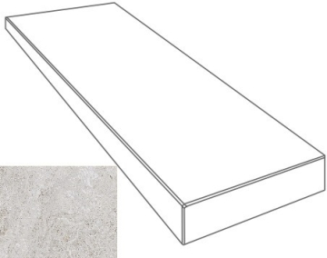 Ступени 76101 GRADONE ANGOLARE SX BIANCO 4x32x80 Gardenia Orchidea (Versace)