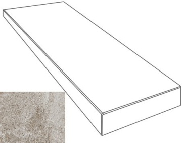 Ступени 76102 GRADONE ANGOLARE SX GRIGIO 4x32x80 Gardenia Orchidea (Versace)
