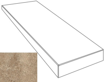 Ступени 76103 GRADONE ANGOLARE SX NOCE 4x32x80 Gardenia Orchidea (Versace)