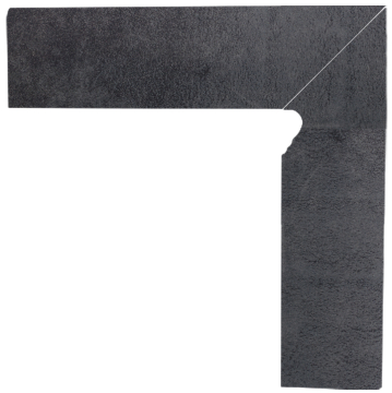 Ступени Bazalto Grafit Cokol 2 El. Prawy 30x8,1 Paradyz