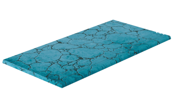 Ступени BBSCL Ступень Blue Bead Left Antislip 33х66 Serapool