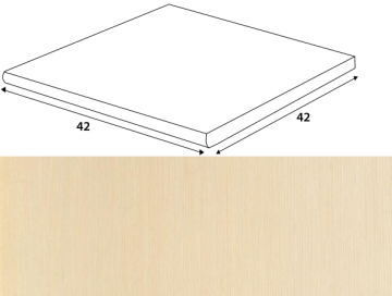 Ступени DCD4J363 Defile light beige right corner 42*42 RAKO