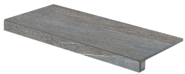 Ступени DCF84738 Quarzit Dark Grey 40x80 RAKO