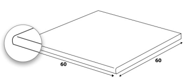 Ступени DCH66789 PIAZZETTA OUTDOOR 60x60 RAKO