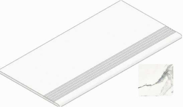 Ступени K-2001/MR/st01 Iceberg White 294х1200x10 Kerranova