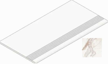 Ступени K-2002/MR/st01 Iceberg White 294х1200x10 Kerranova
