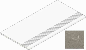 Ступени K-2202/LR/st01 Skala Grey 294х1200x10 Kerranova